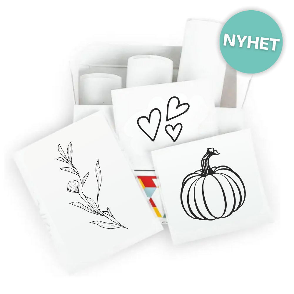 NYHET - Transparenta rullar med klister